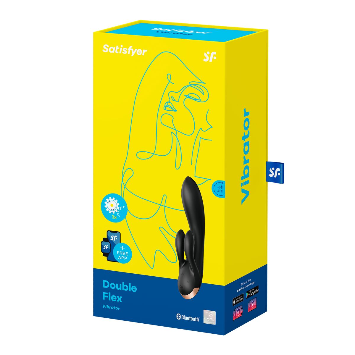 Vibratore Doppia Stimolazione Satisfyer Flex Nero