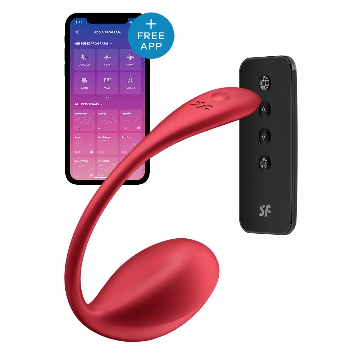 Vibratore Satisfyer Rosso