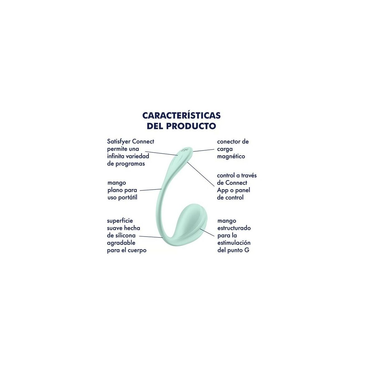 Vibratore per il Punto-G Satisfyer Verde Menta