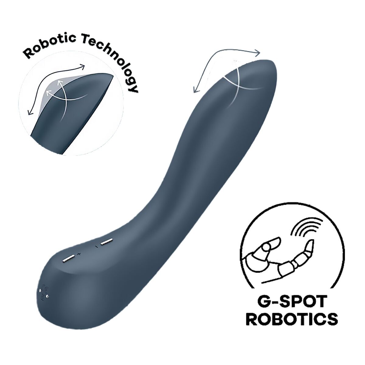 Vibratore per il Punto-G Satisfyer Blu scuro