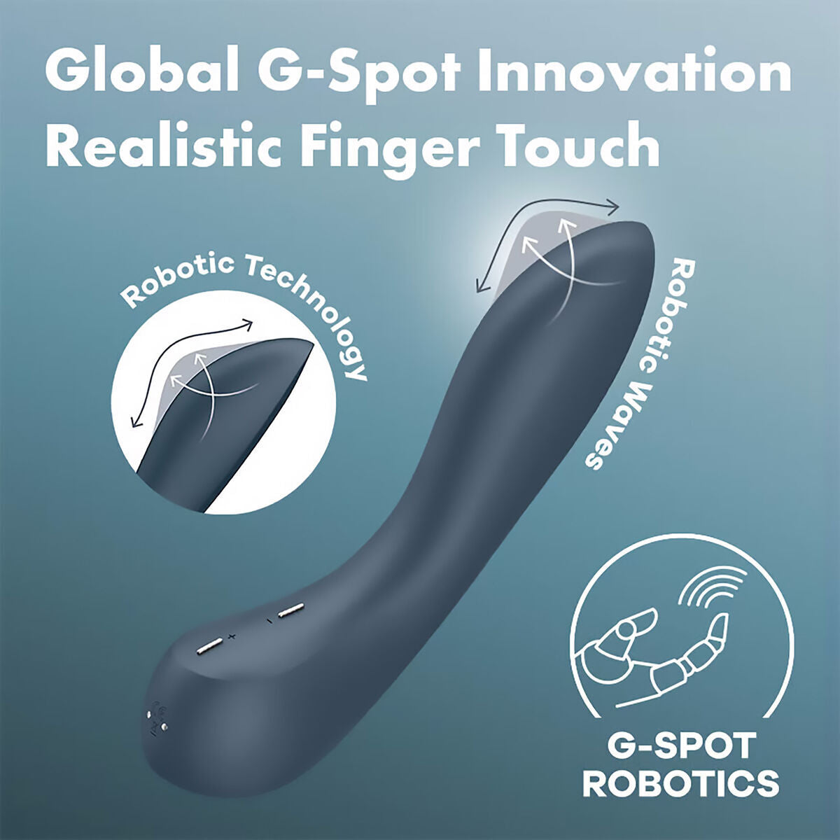 Vibratore per il Punto-G Satisfyer Blu scuro