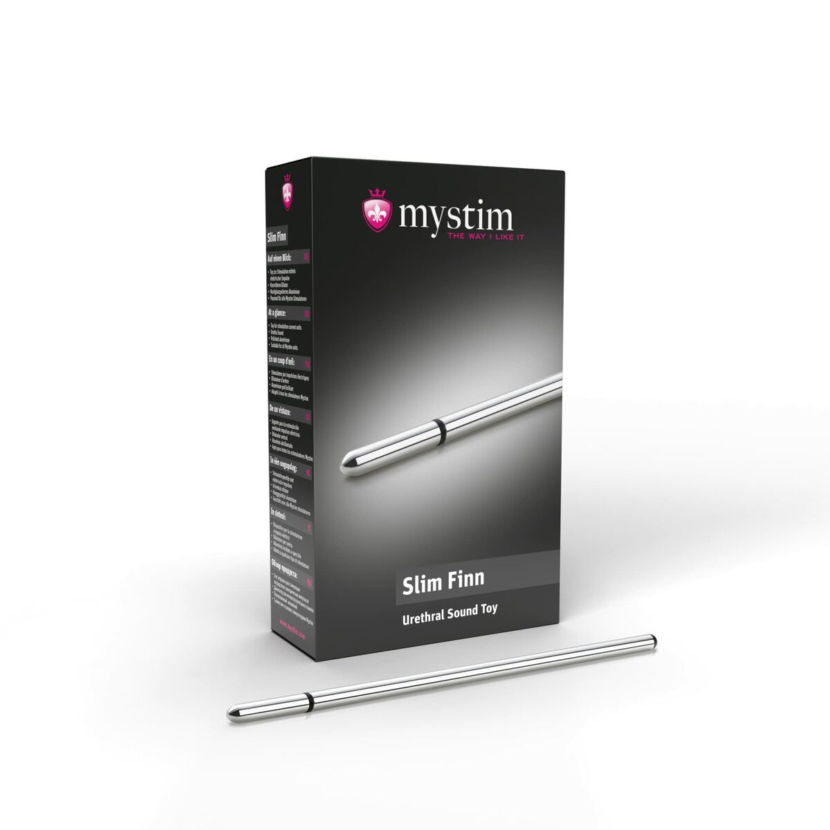 Sonda Uretrale Thin Finn Mystim MS46190 Argentato
