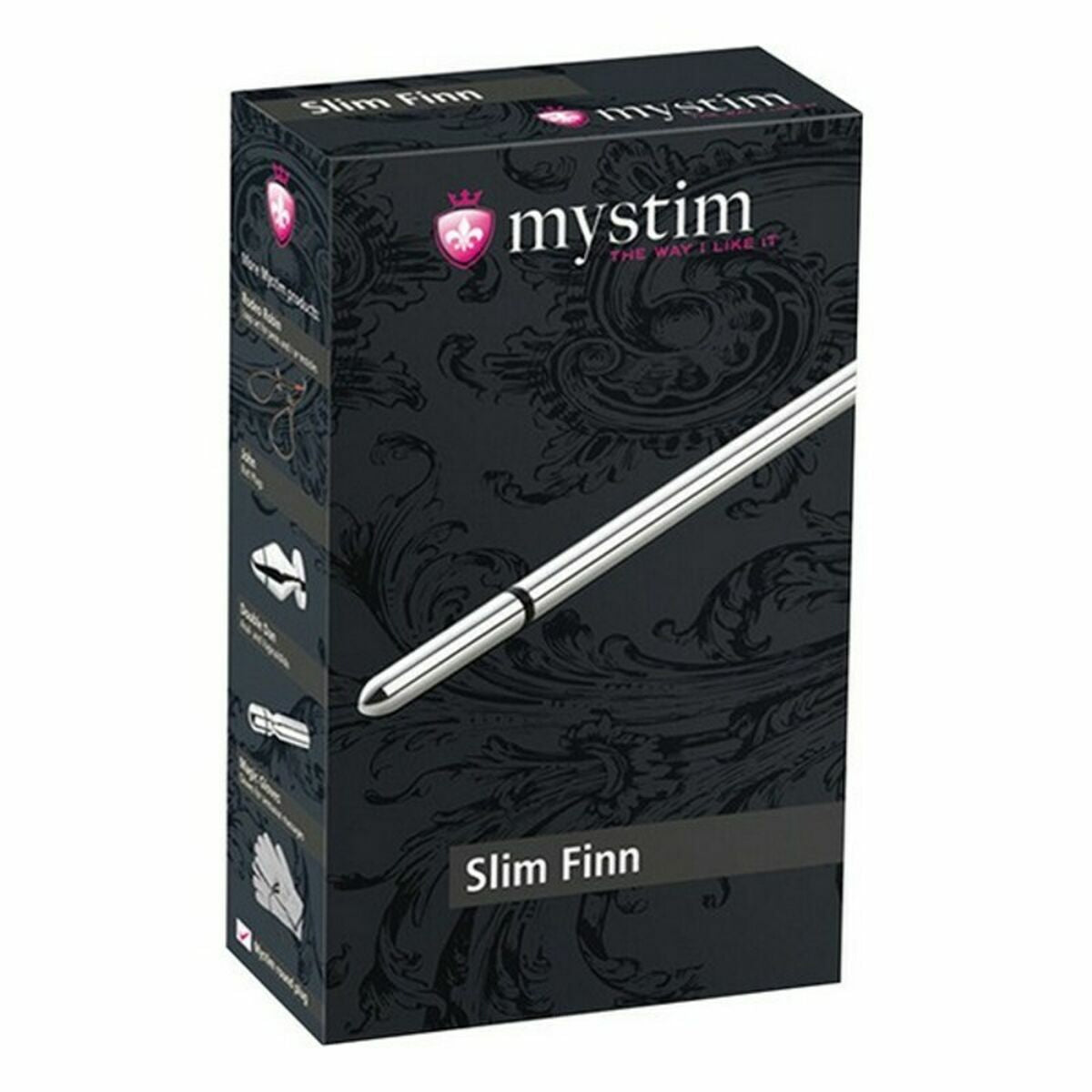 Sonda Uretrale Thin Finn Mystim MS46190 Argentato