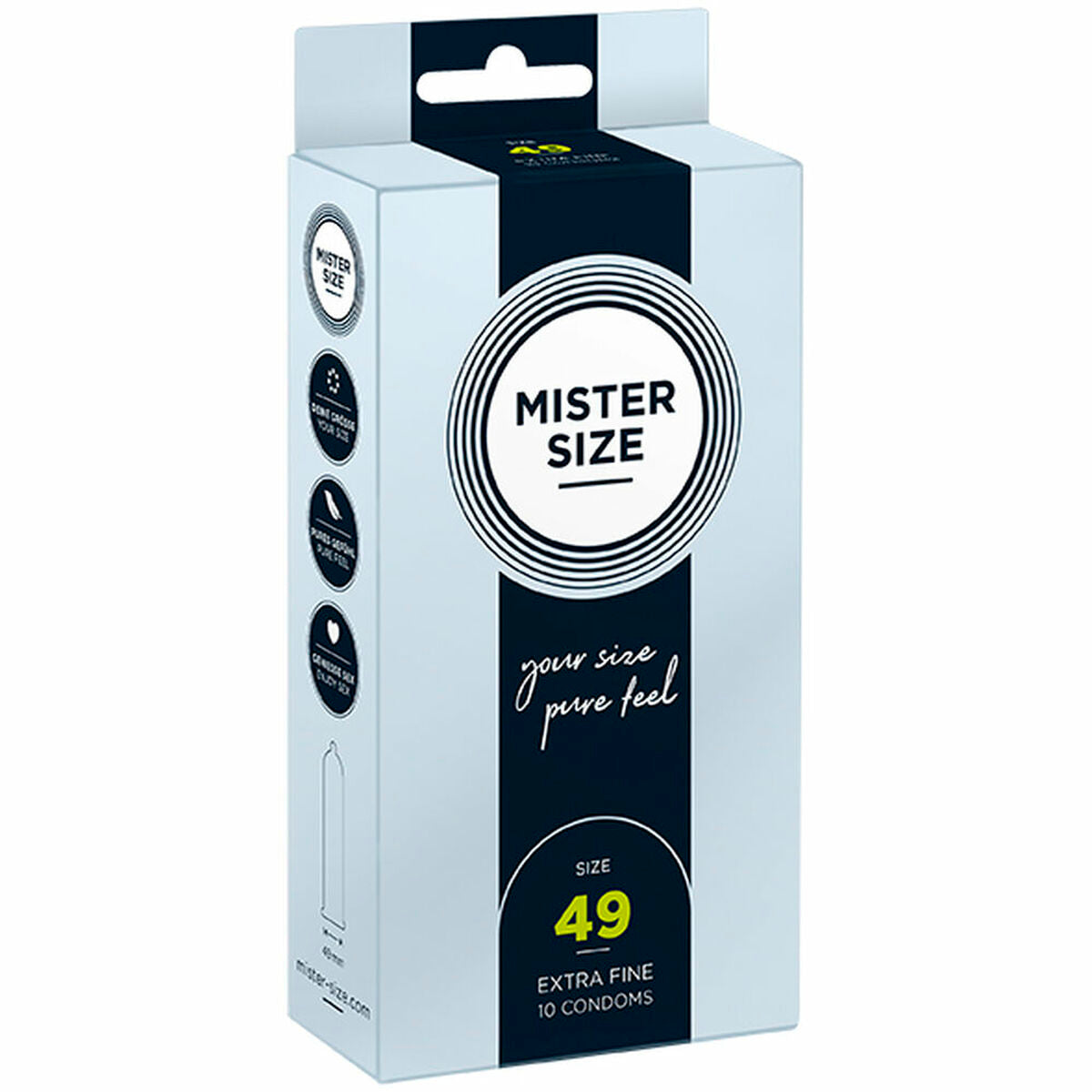 Preservativi Mister Size Extra sottili (49 mm)