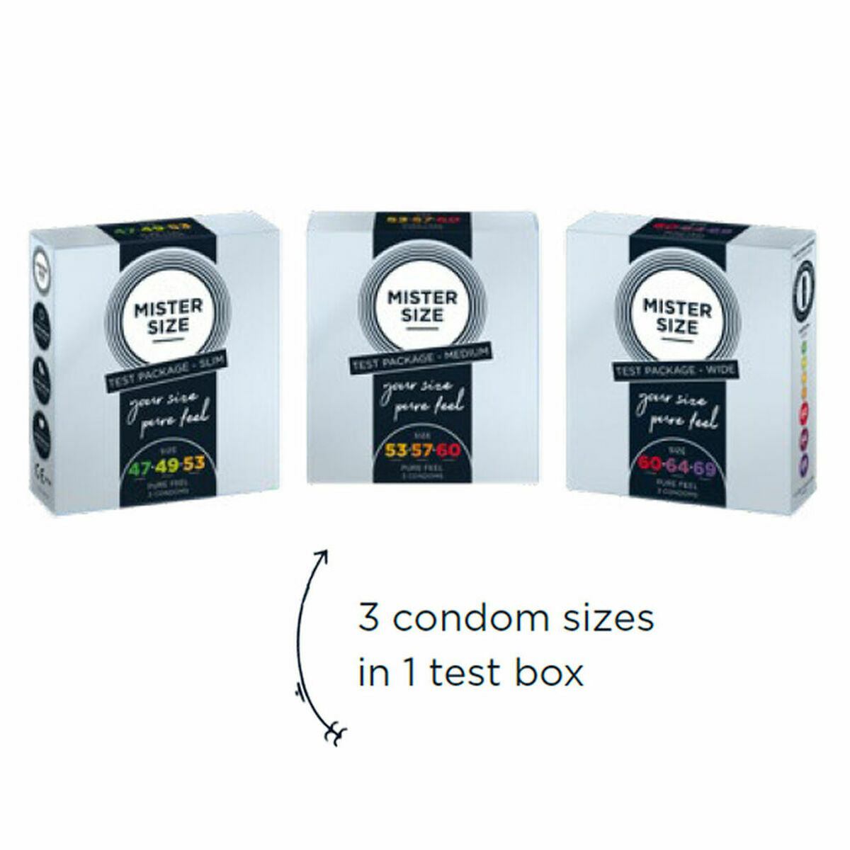 Preservativi Mister Size Test Packege Slim