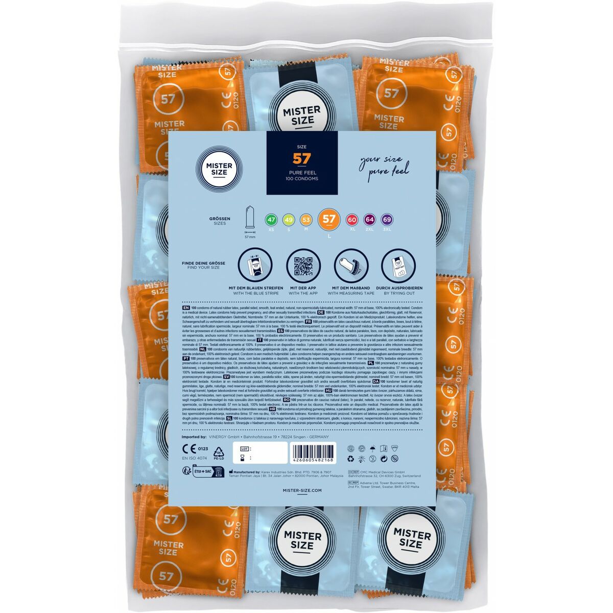 Preservativi Mister Size 100 Unità