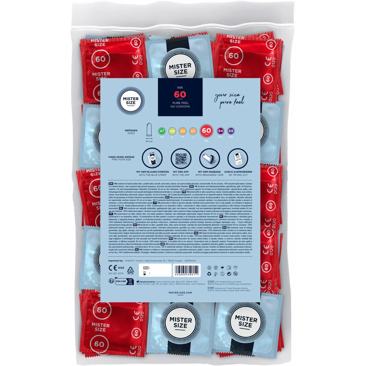 Preservativi Mister Size 100 Unità