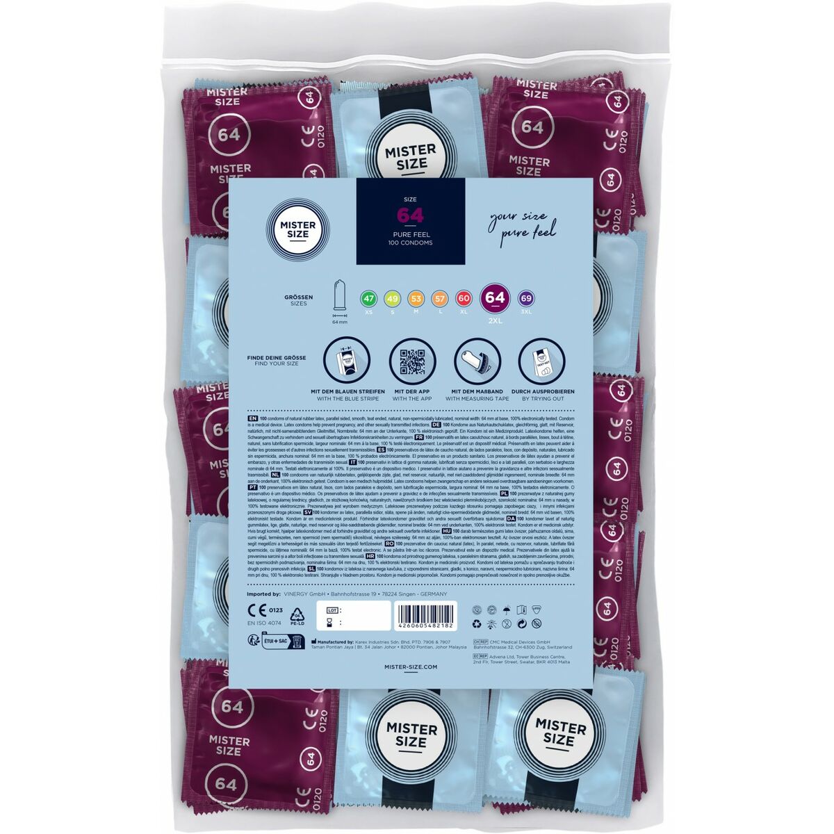 Preservativi Mister Size 100 Unità