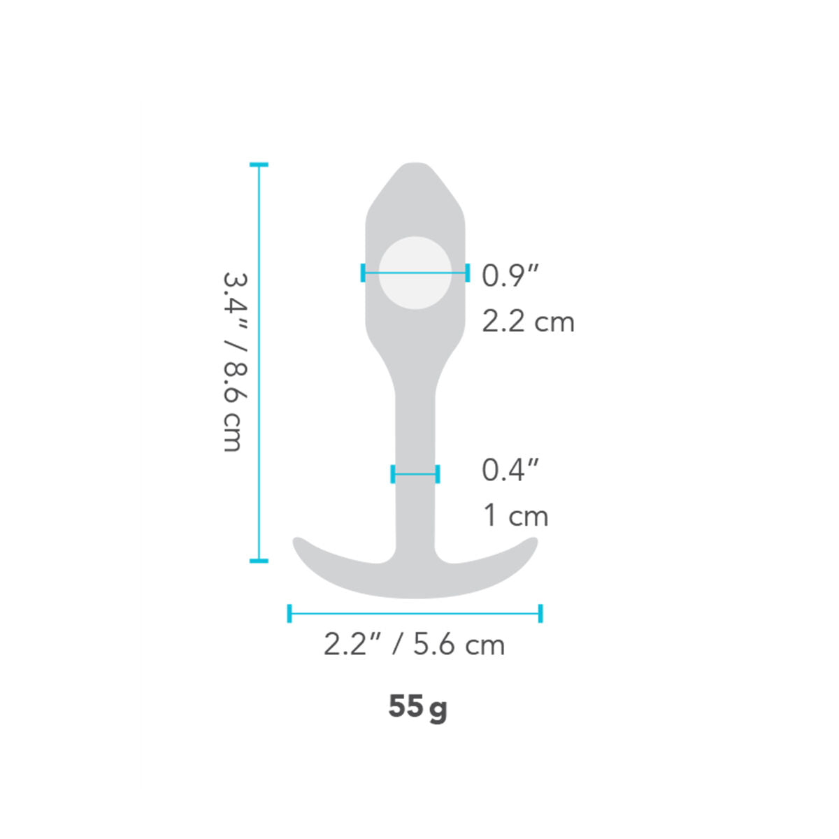 Butt Plug Snug Plug 1 Nero B-Vibe 96724