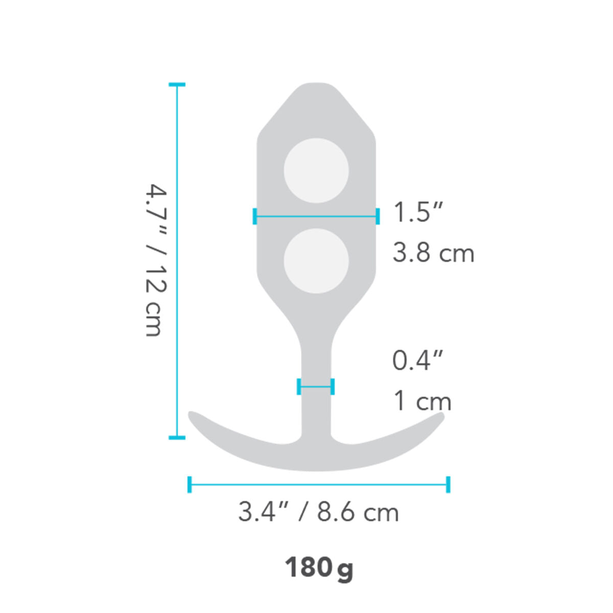 Butt Plug Snug Plug 3 Nero B-Vibe SNUG PLUG 3 Nero