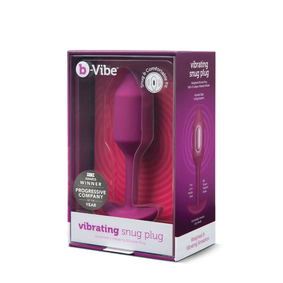 Butt Plug Snug M B-Vibe Vibrating Rosa