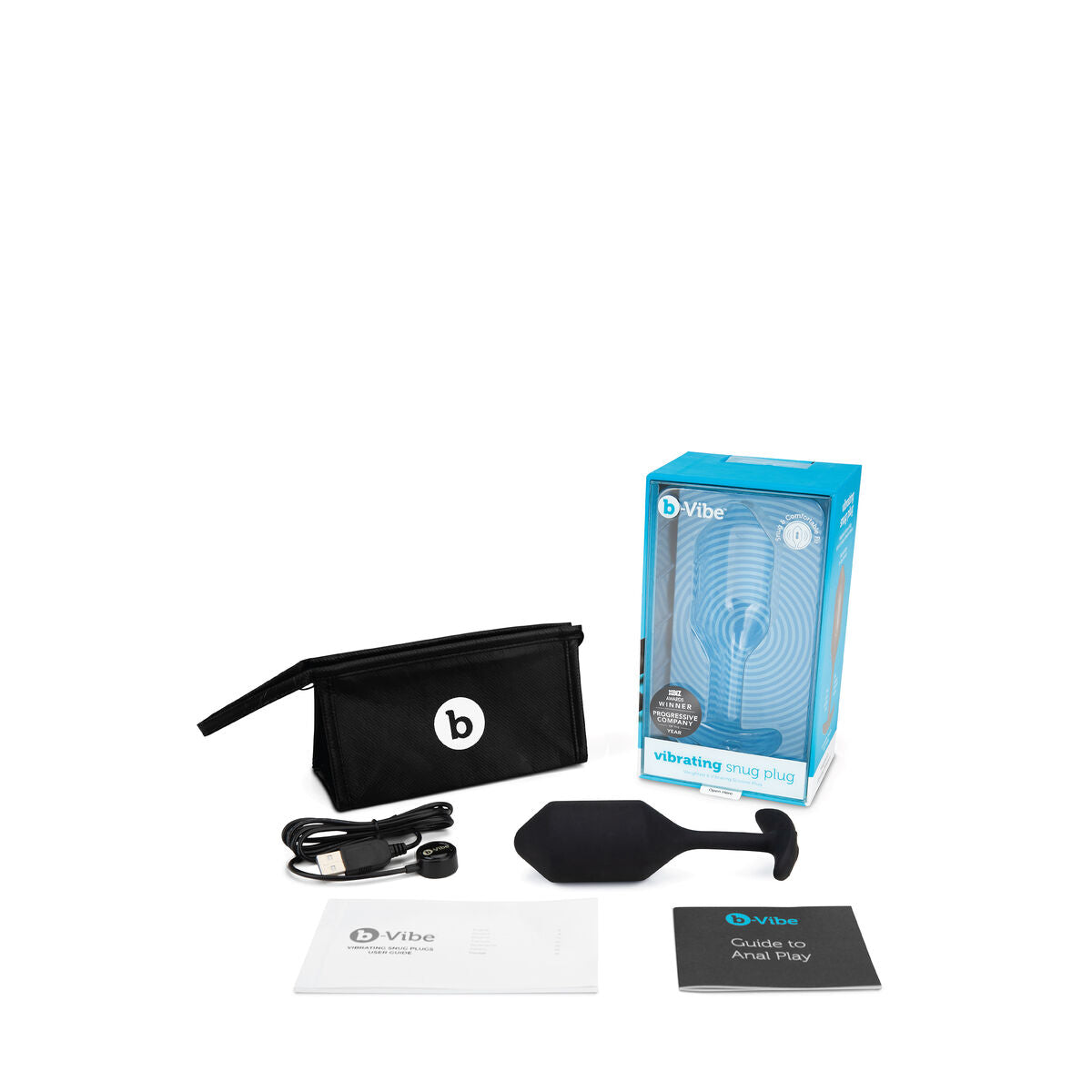 Butt Plug Snug XL B-Vibe Vibrating Nero