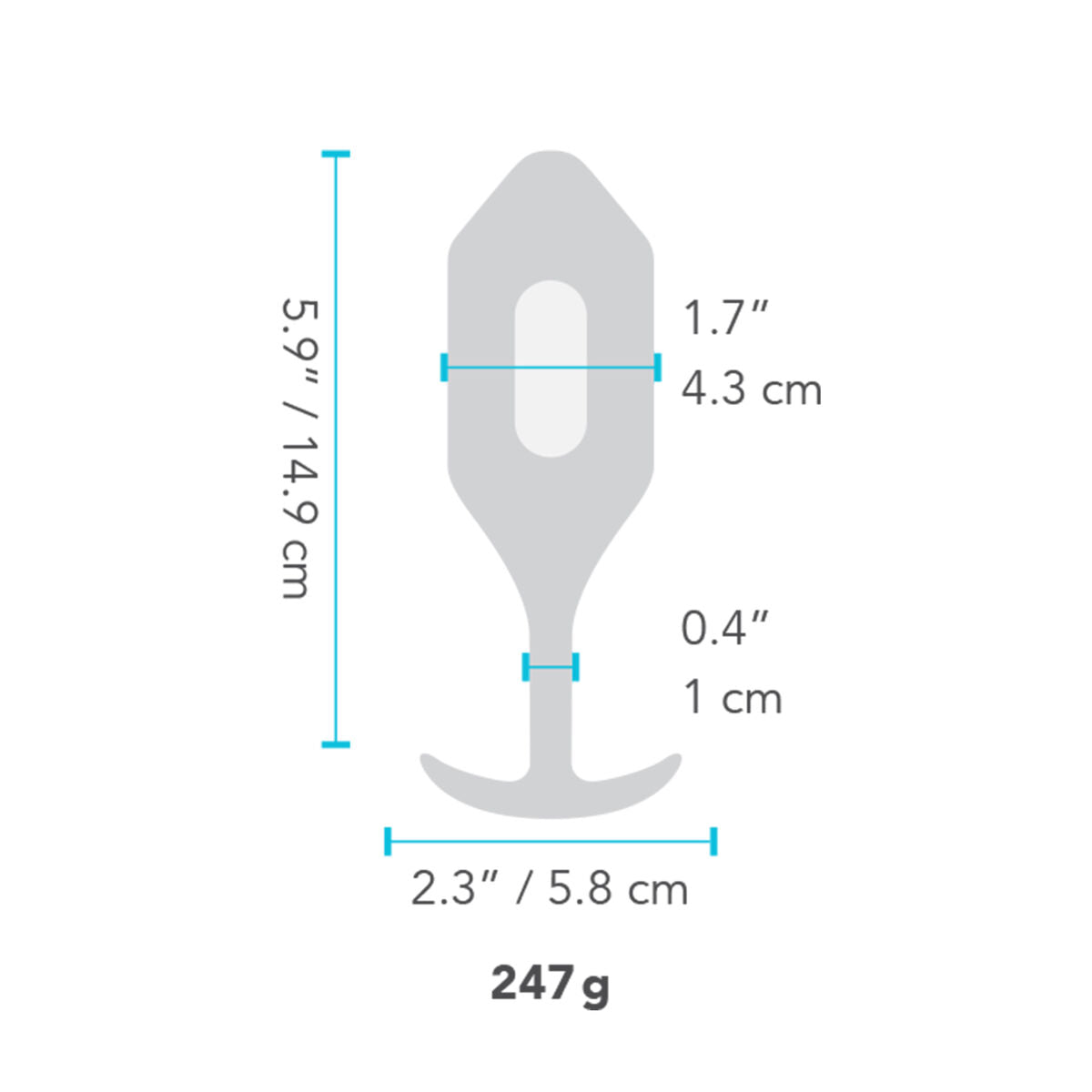 Butt Plug Snug XL B-Vibe Vibrating Nero