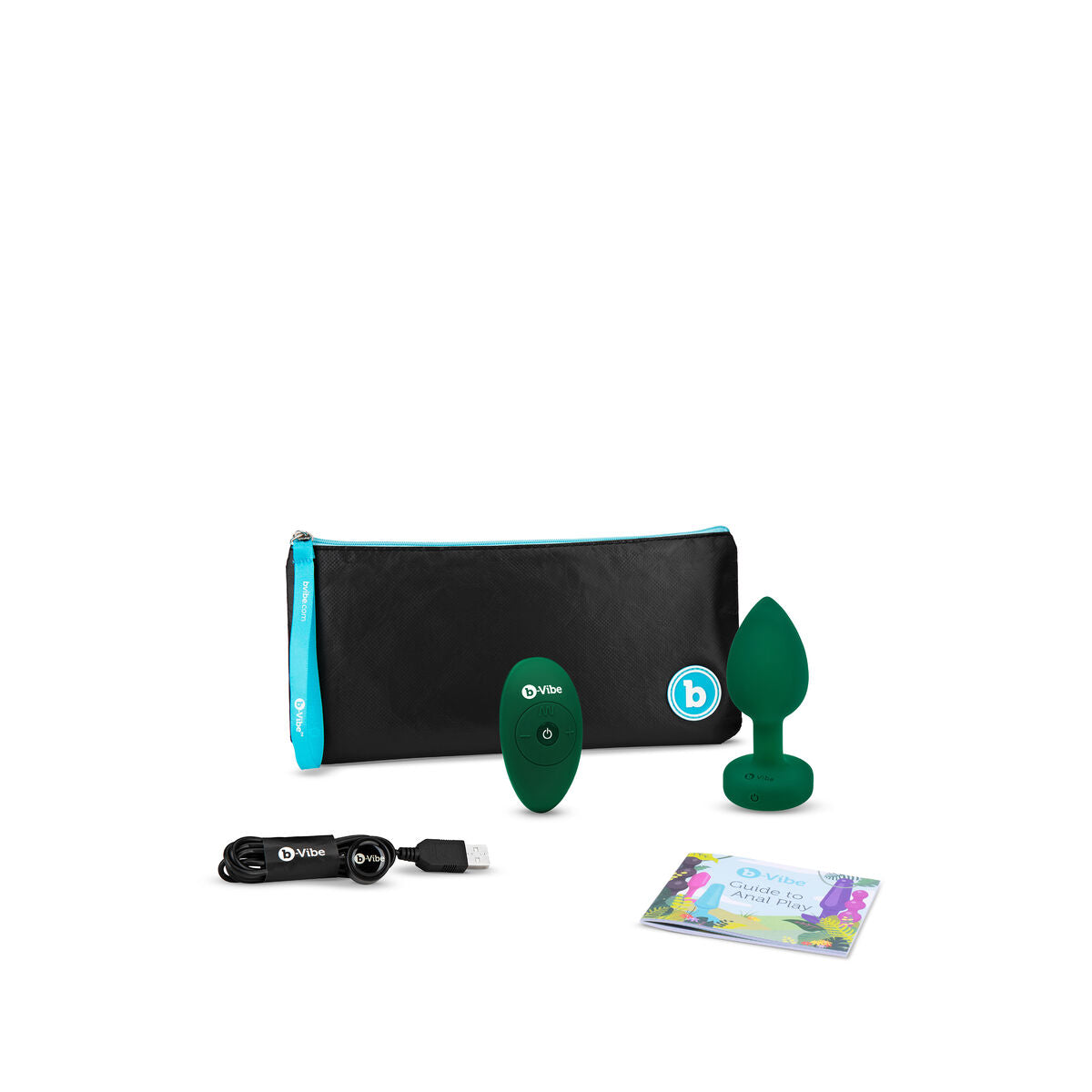 Plug Anale B-Vibe Vibrating Jewel Verde M/L