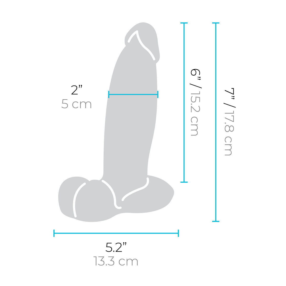 Dildo Realistico B-Vibe Silicone Ø 4,5 cm (15,2 cm)