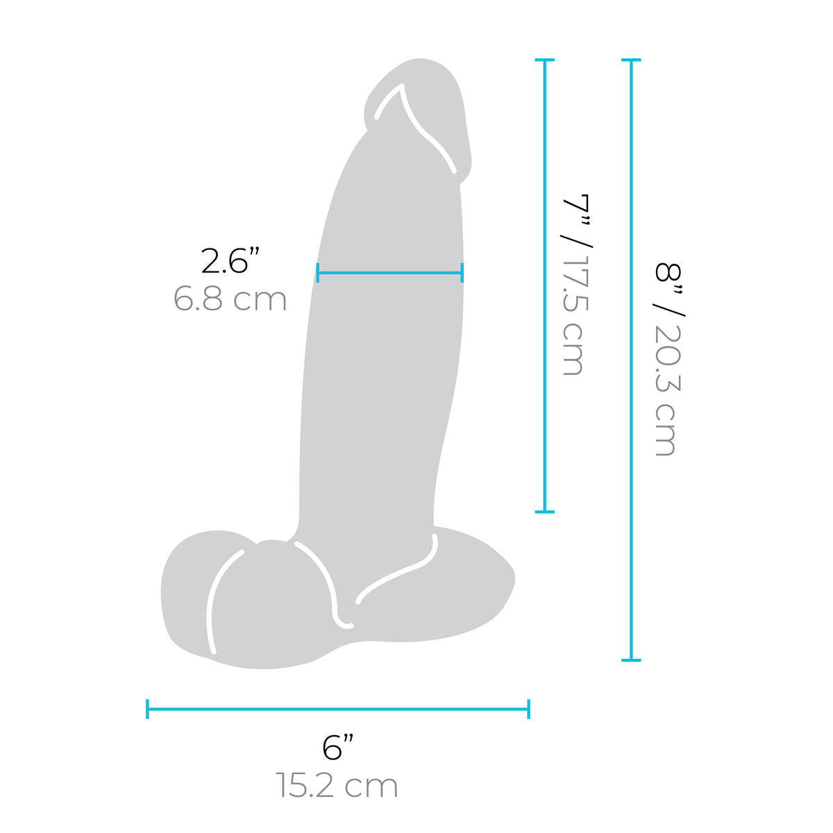Dildo Realistico B-Vibe Silicone Ø 6,7 cm (17,5 cm)