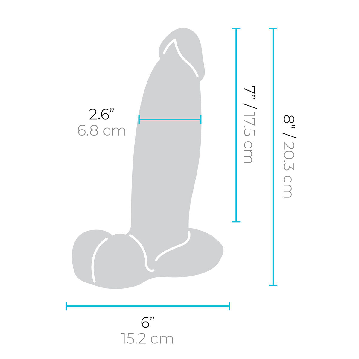 Dildo Realistico B-Vibe Silicone Ø 6,7 cm (17,5 cm)
