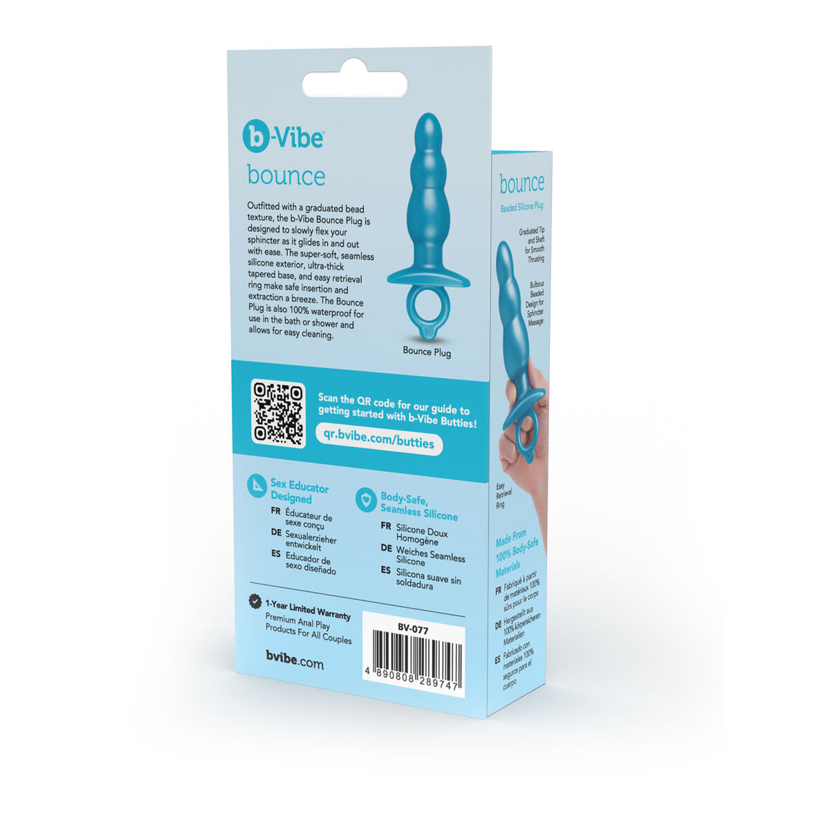 Plug Anale B-Vibe Azzurro
