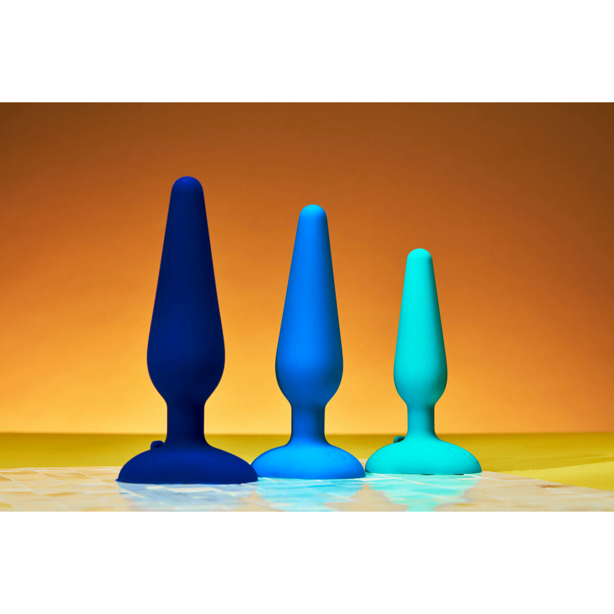 Butt Plug Gplug Piccolo Rosa Neon B-Vibe Azzurro (10 cm) (12 cm)