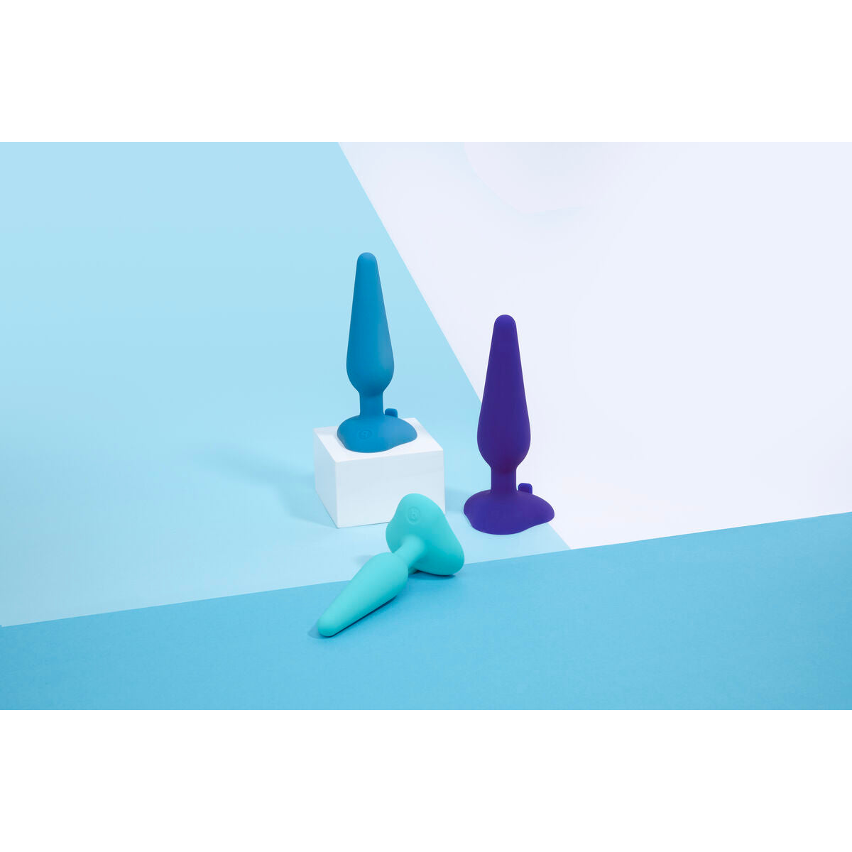 Butt Plug Gplug Piccolo Rosa Neon B-Vibe Azzurro (10 cm) (12 cm)