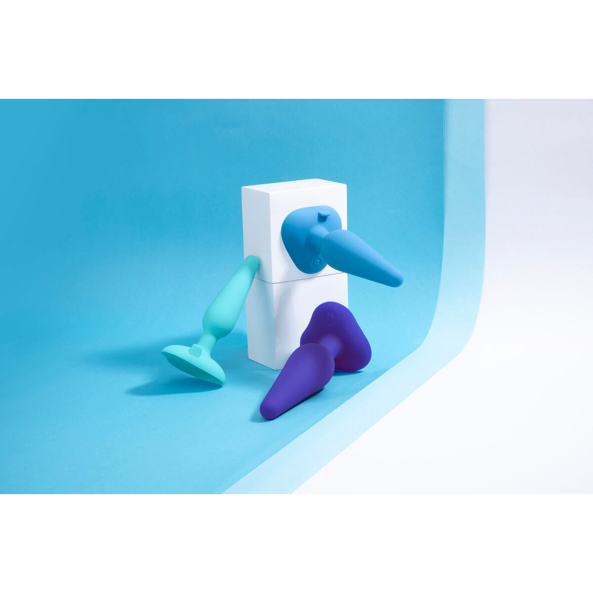 Butt Plug Gplug Piccolo Rosa Neon B-Vibe Azzurro (10 cm) (12 cm)