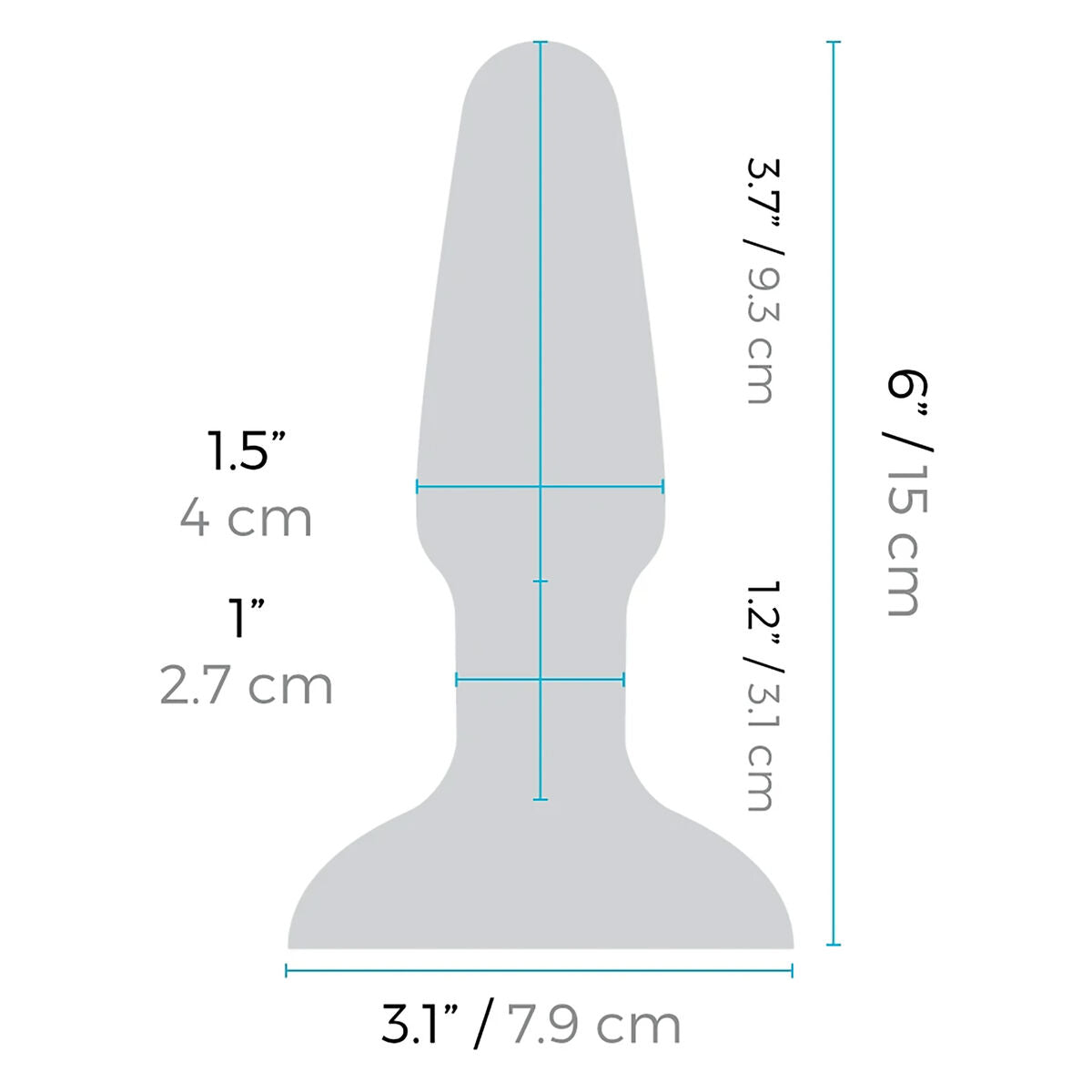 Plug Anale B-Vibe Multicolore (12 cm)