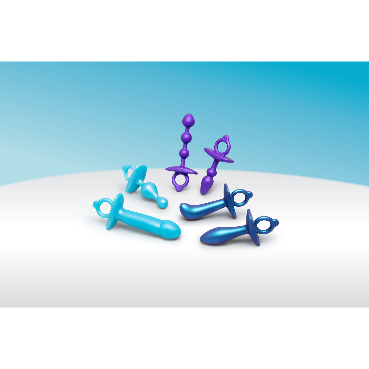 Plug Anale B-Vibe Azzurro (7,6 cm)