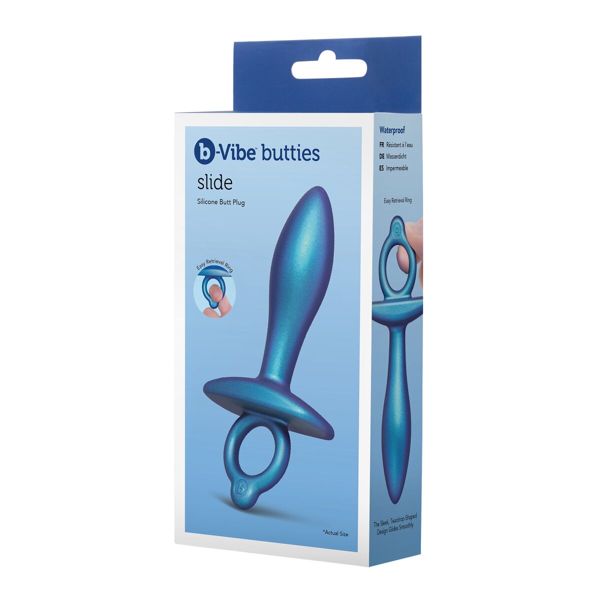 Plug Anale B-Vibe Azzurro (7,6 cm)