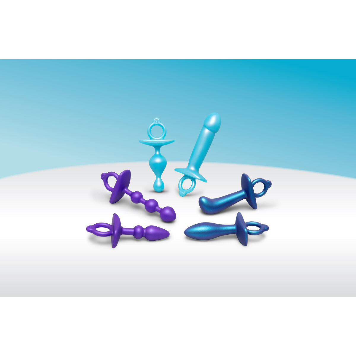 Plug Anale B-Vibe Azzurro (7,6 cm)