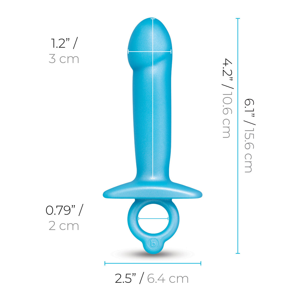 Plug Anale B-Vibe Azzurro (10,5 cm)