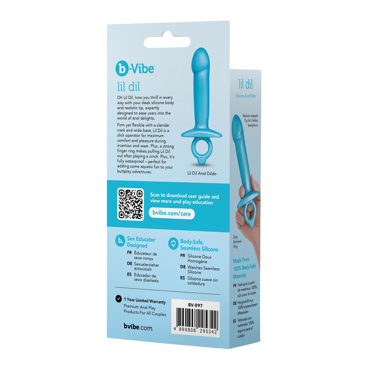Plug Anale B-Vibe Azzurro (10,5 cm)