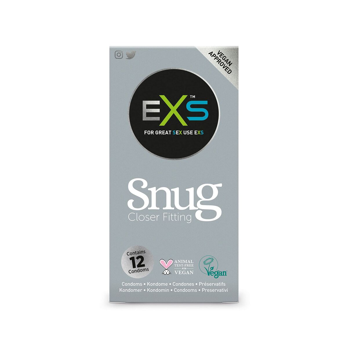 Preservativi EXS Snug 12 Unità