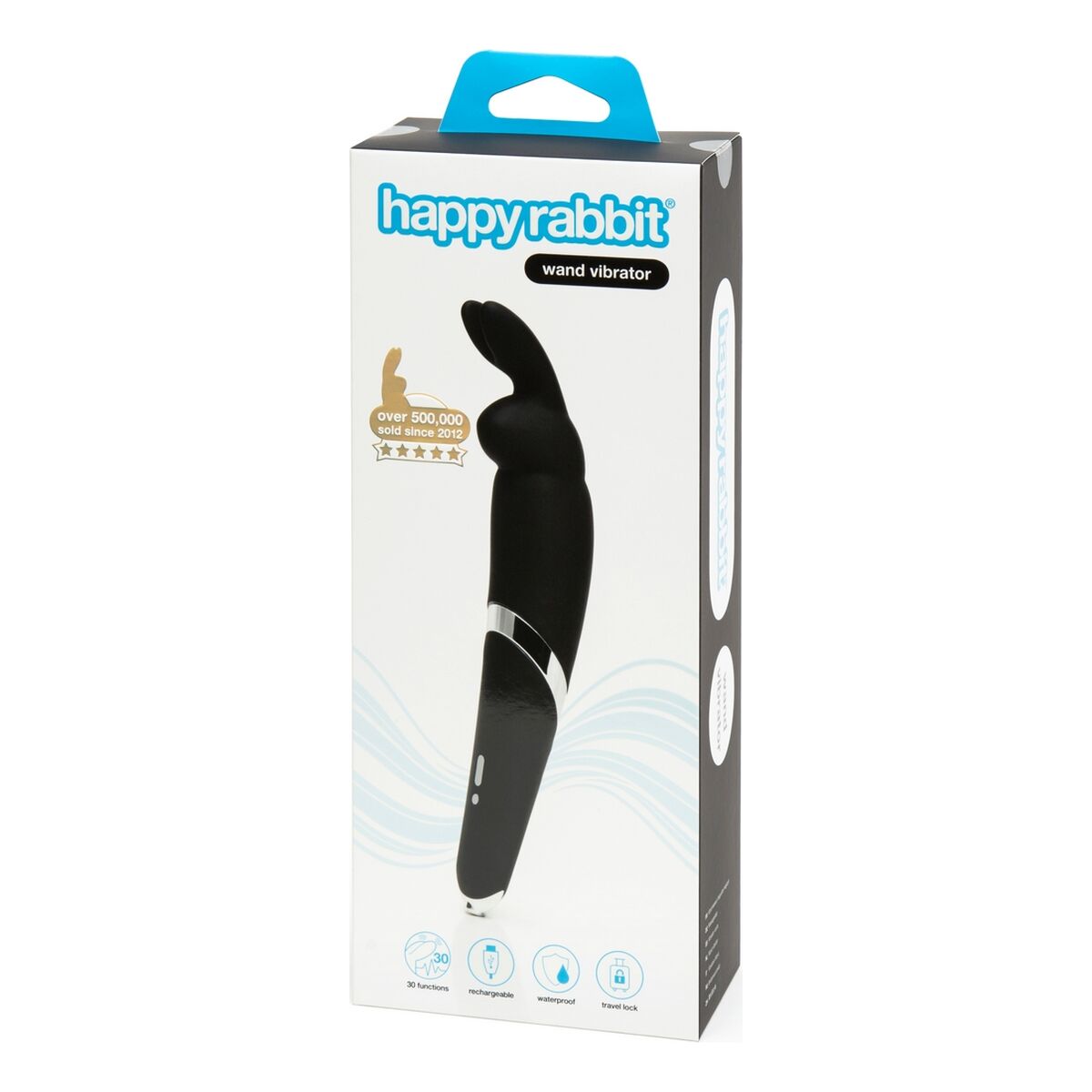 Massaggiatore a Bacchetta Happy Rabbit Nero