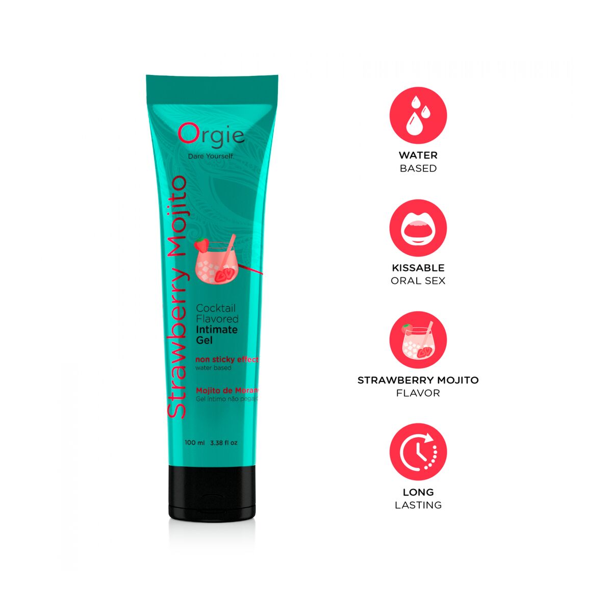 Lubrificante Orgie Strawberry Mojito 100 ml Fragola