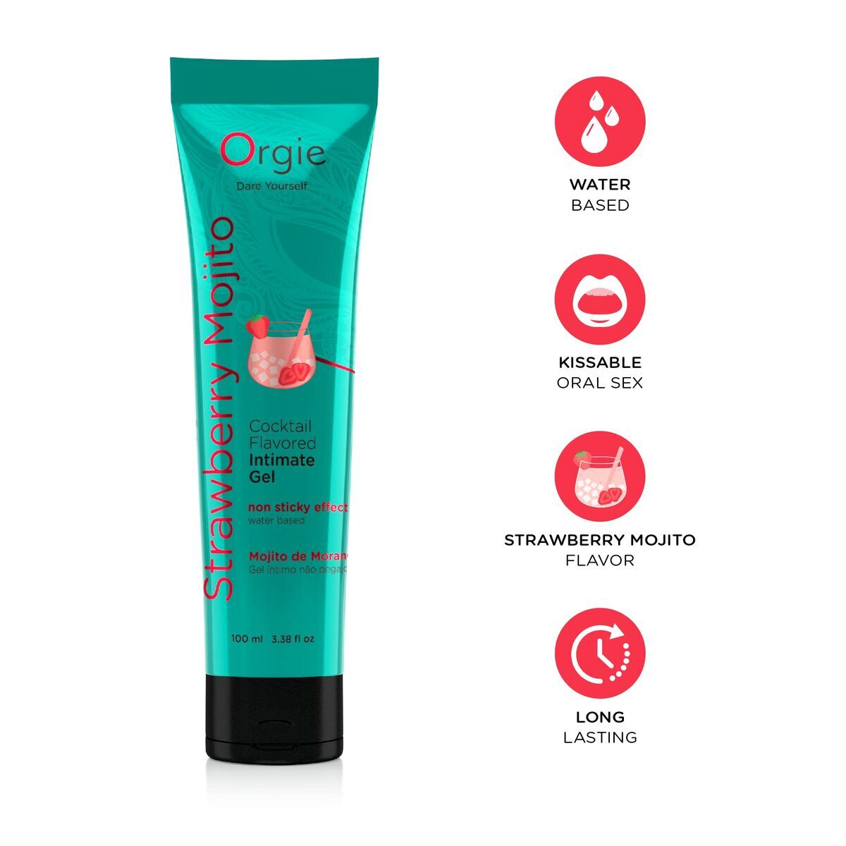 Lubrificante Orgie Strawberry Mojito 100 ml Fragola