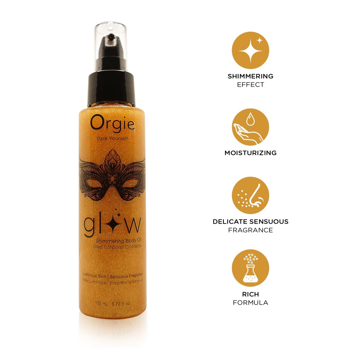 Olio per Massaggio Erotico Orgie Glow 110 ml
