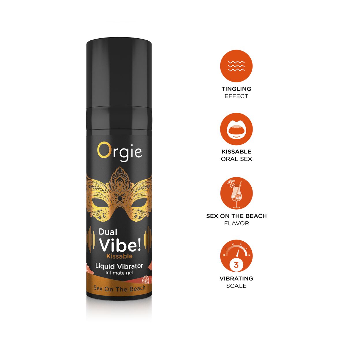 Lubrificante Orgie Dual Vibe! 15 ml Sex On The Beach