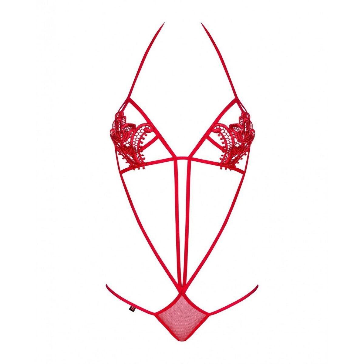 Body Luiza Teddy Obsessive OBS-8553565-OLD Azzurro Rosso S/M