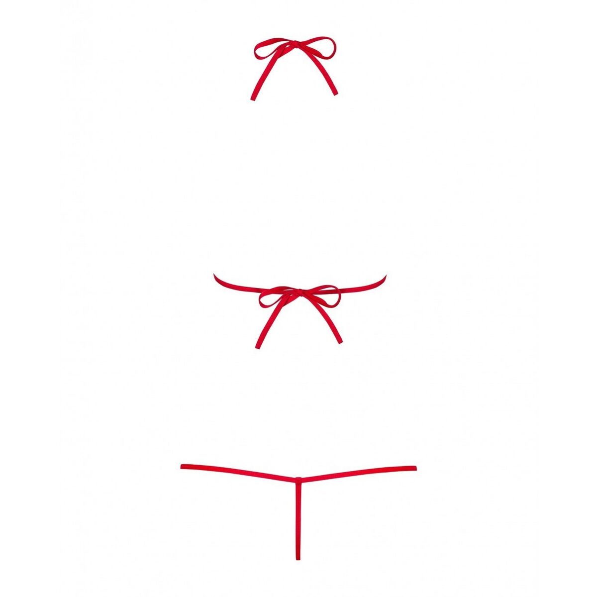 Body Luiza Teddy Obsessive OBS-8553565-OLD Azzurro Rosso S/M