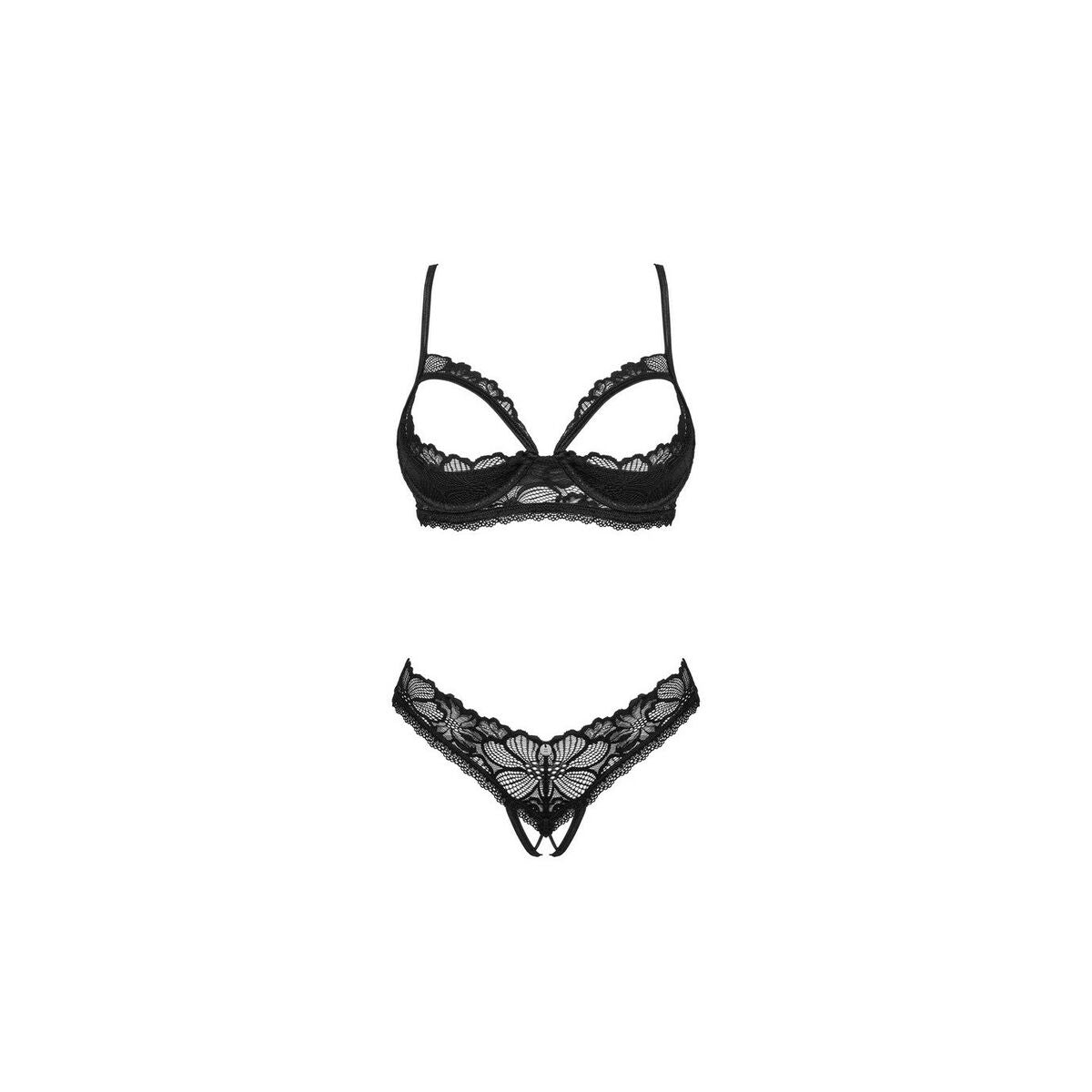Set di Lingerie Obsessive Nero M/L