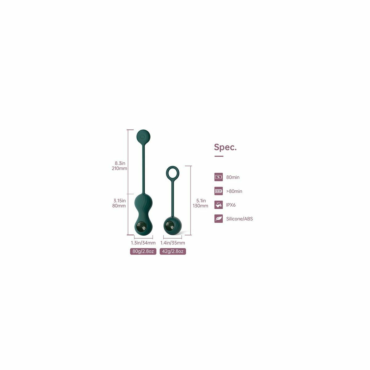 Kit d'Allenamento Weighted Kegel Magic Motion