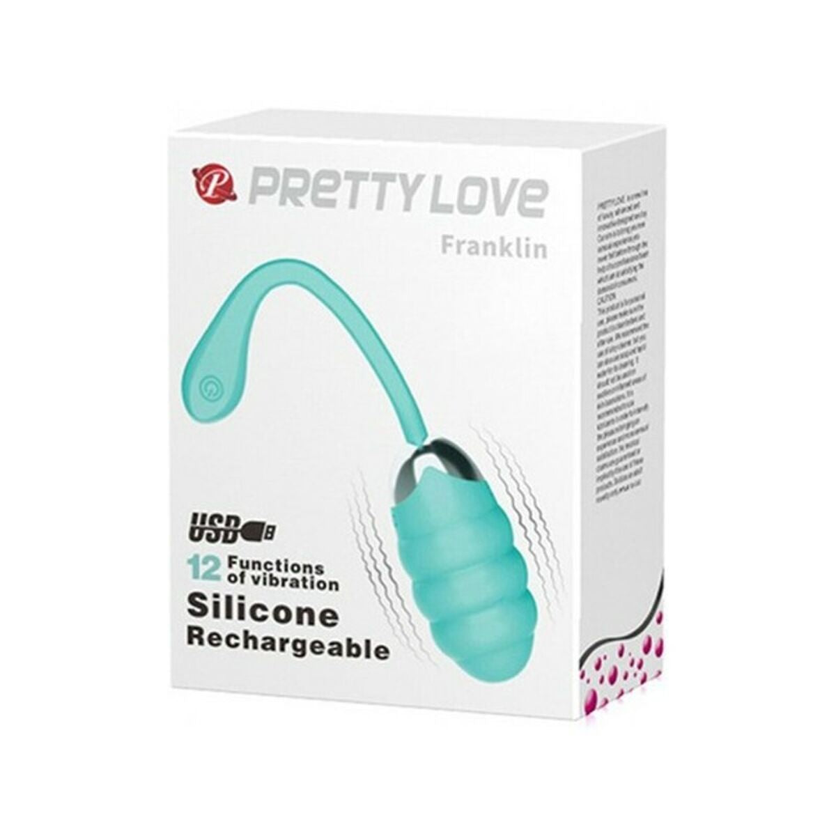 Uovo Vibrante Pretty Love Franklin Turchese (Ø 3,6 cm)