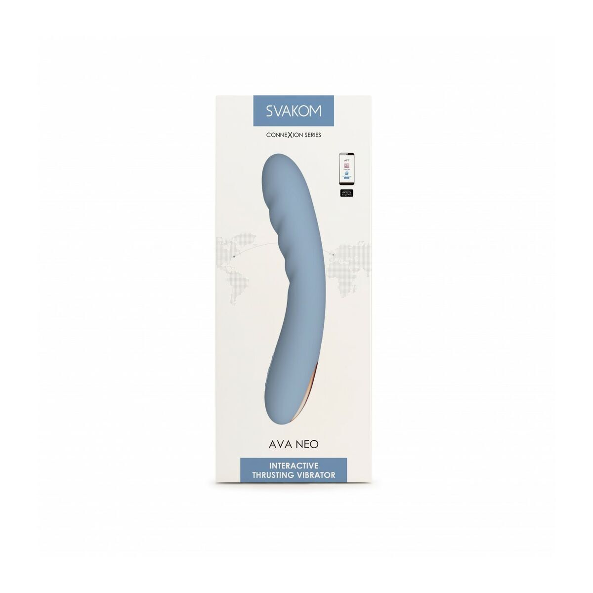 Vibratore per il Punto-G Svakom Azzurro