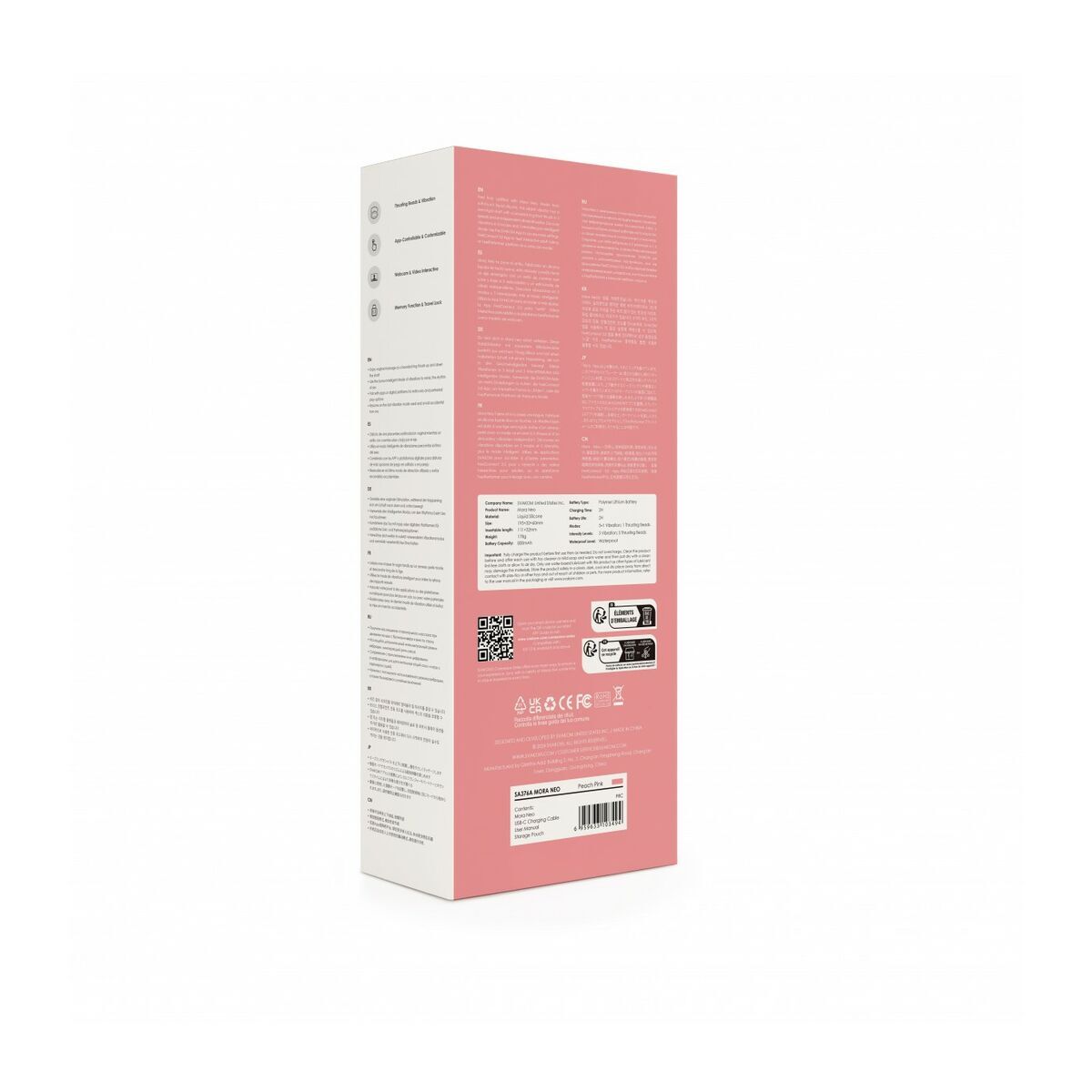 Vibratore Doppia Stimolazione Svakom Rosa Pesca