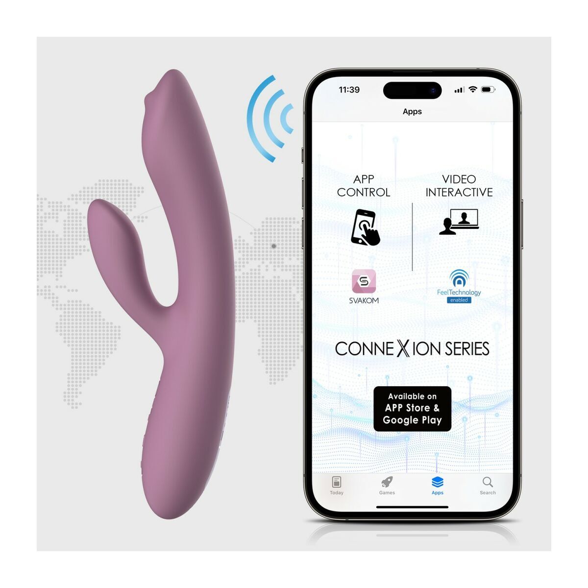 Vibratore Doppia Stimolazione Svakom Lilla