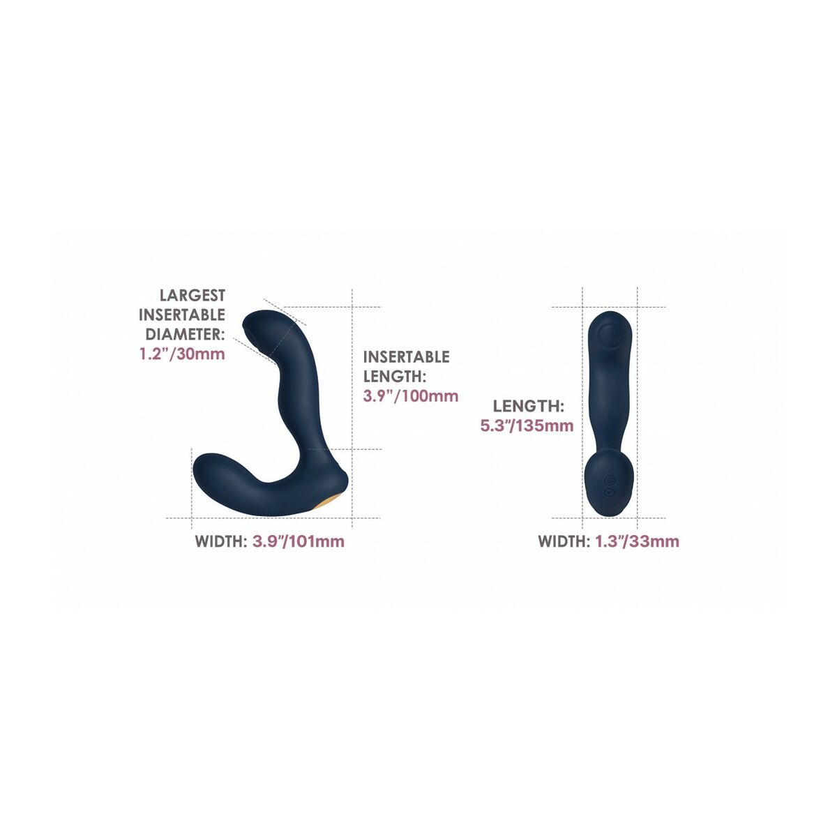 Plug Anale Svakom Blu Marino (10,8 cm)