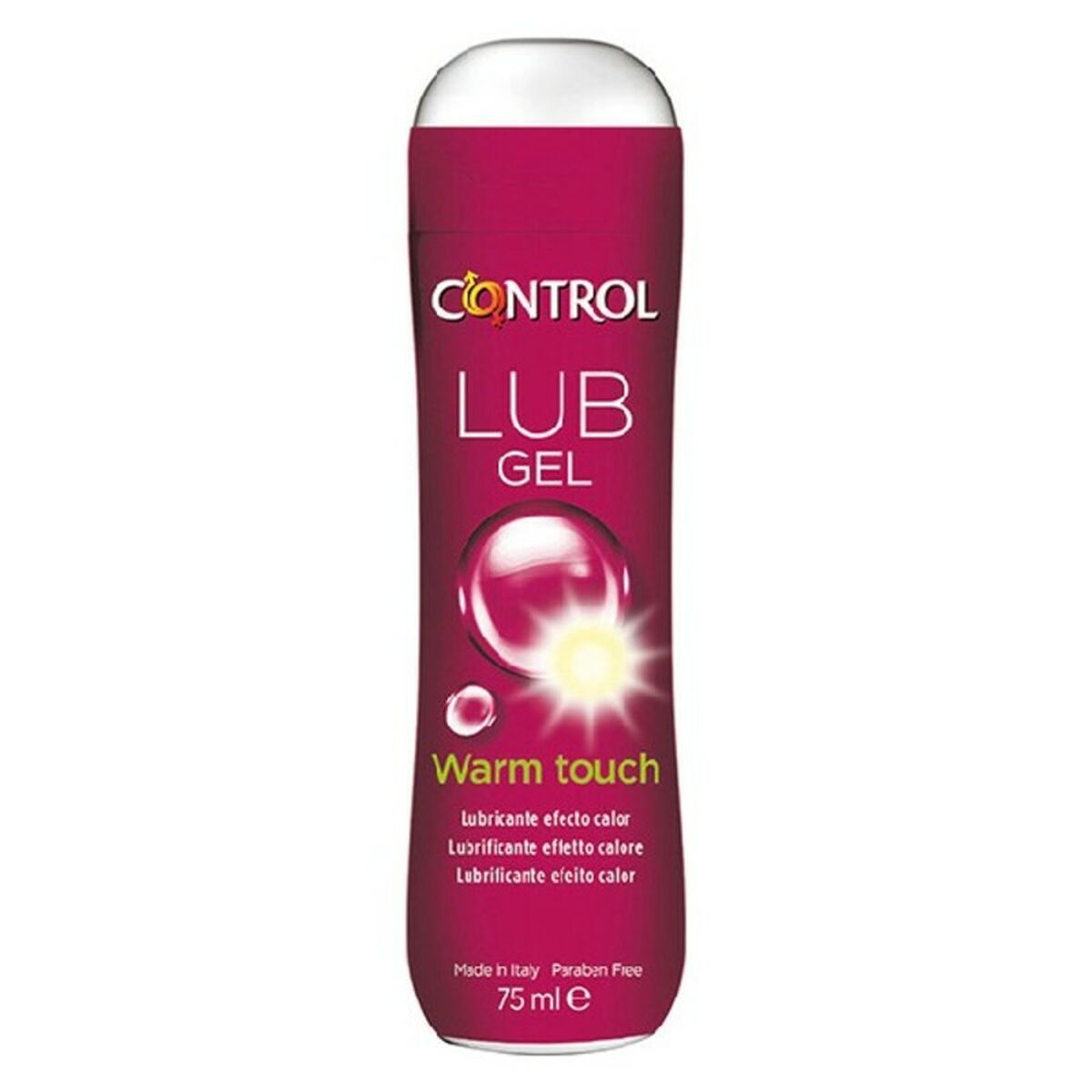 Lubrificante a Base d'Acqua Warm Touch Control Lub (75 ml)