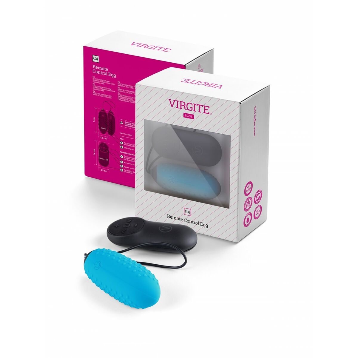 Uovo Vibrante Virgite Azzurro
