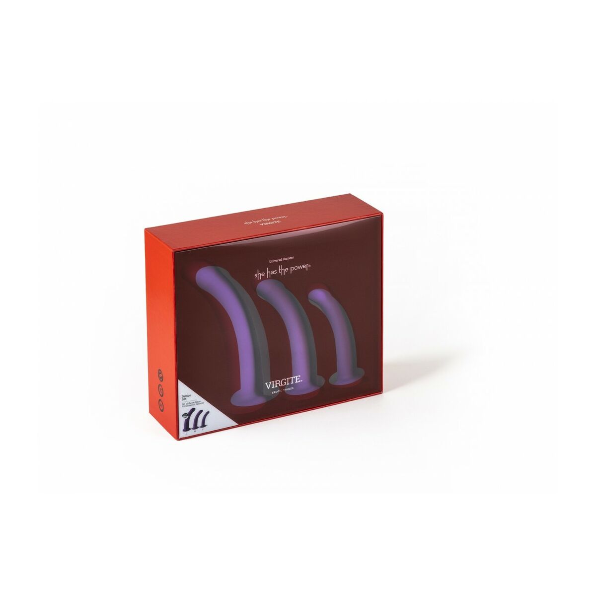 Dildo Virgite Viola S/M/L Set