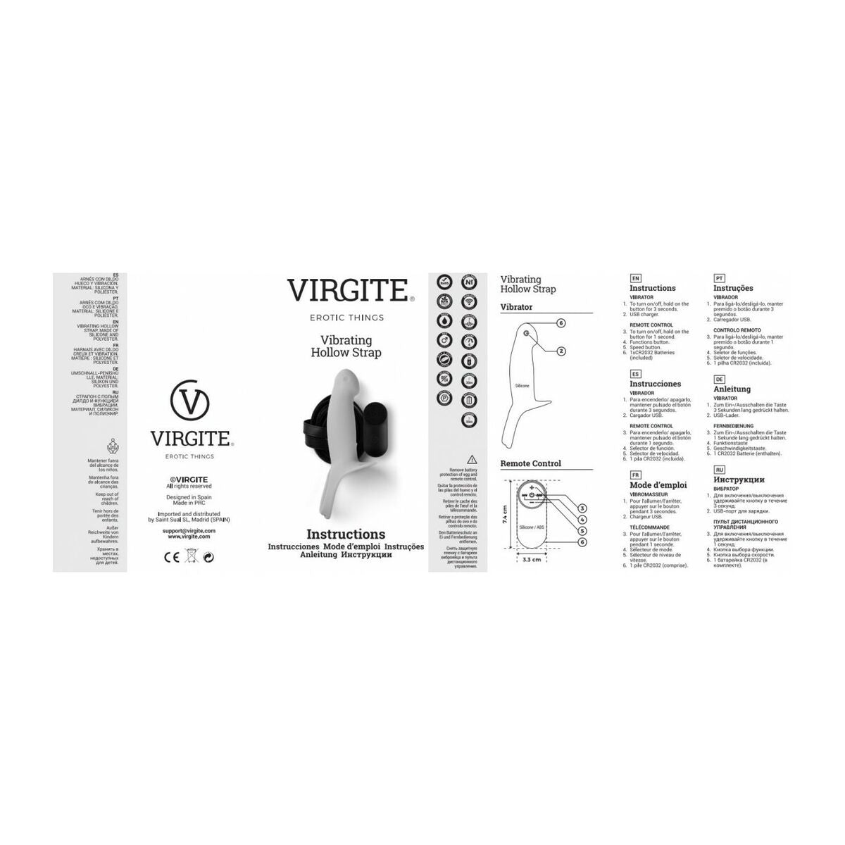 Dildo Indossabile Virgite Nero S